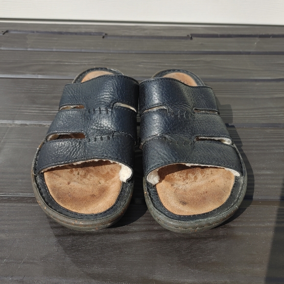 Ugg Australia Black Leather Slides main image 6